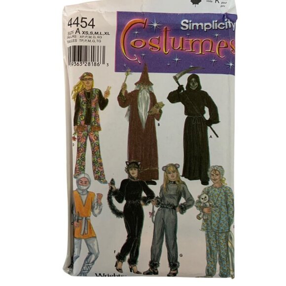 Simplicity 4454 Costume Sewing Pattern Adults Teens Size XS-XL Halloween Cosplay - Picture 1 of 4